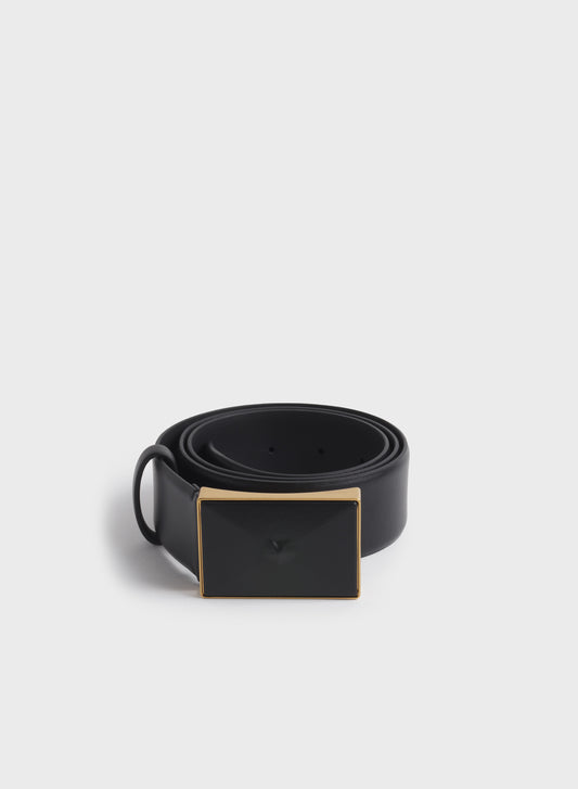 large gold star buckle belt