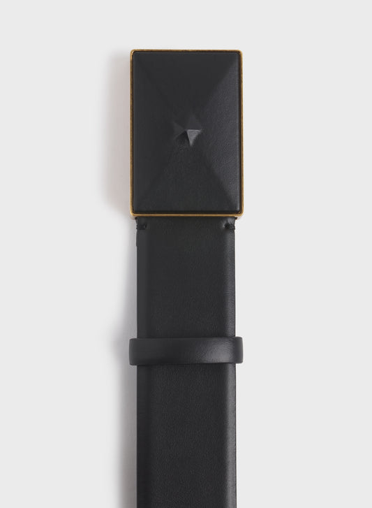 large gold star buckle belt