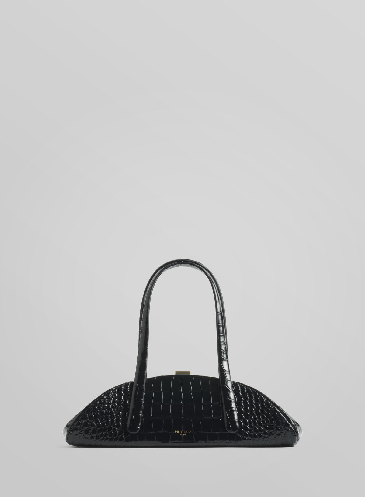 black lua bag croc embossed leather