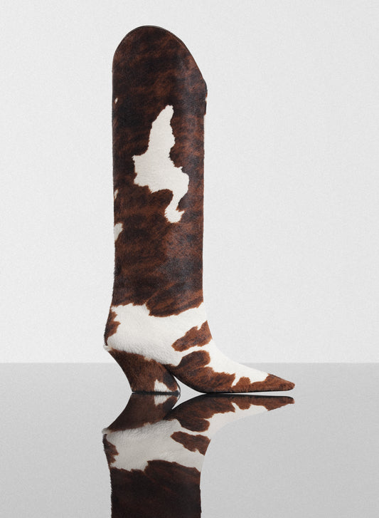 cowhide Santiag boots