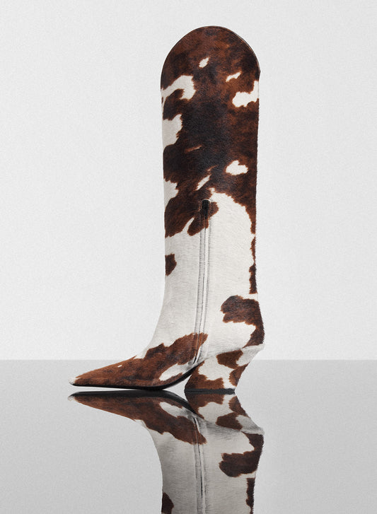 cowhide Santiag boots
