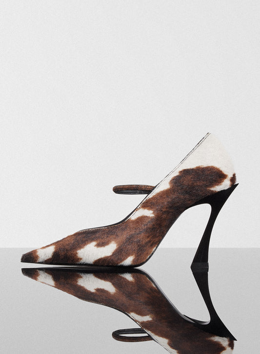 cowhide Fang 95 pump with strap