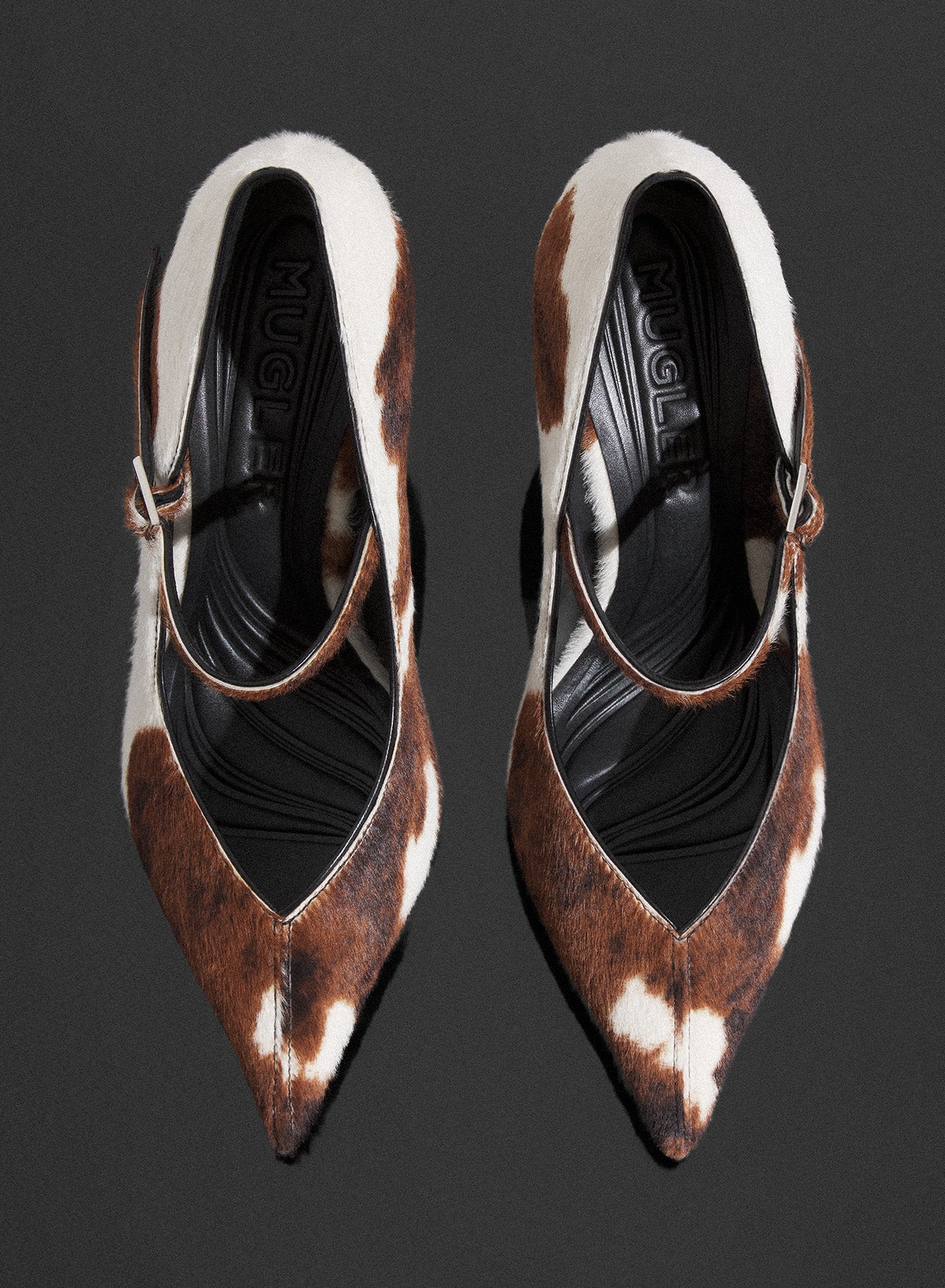 cowhide Fang 95 pump with strap