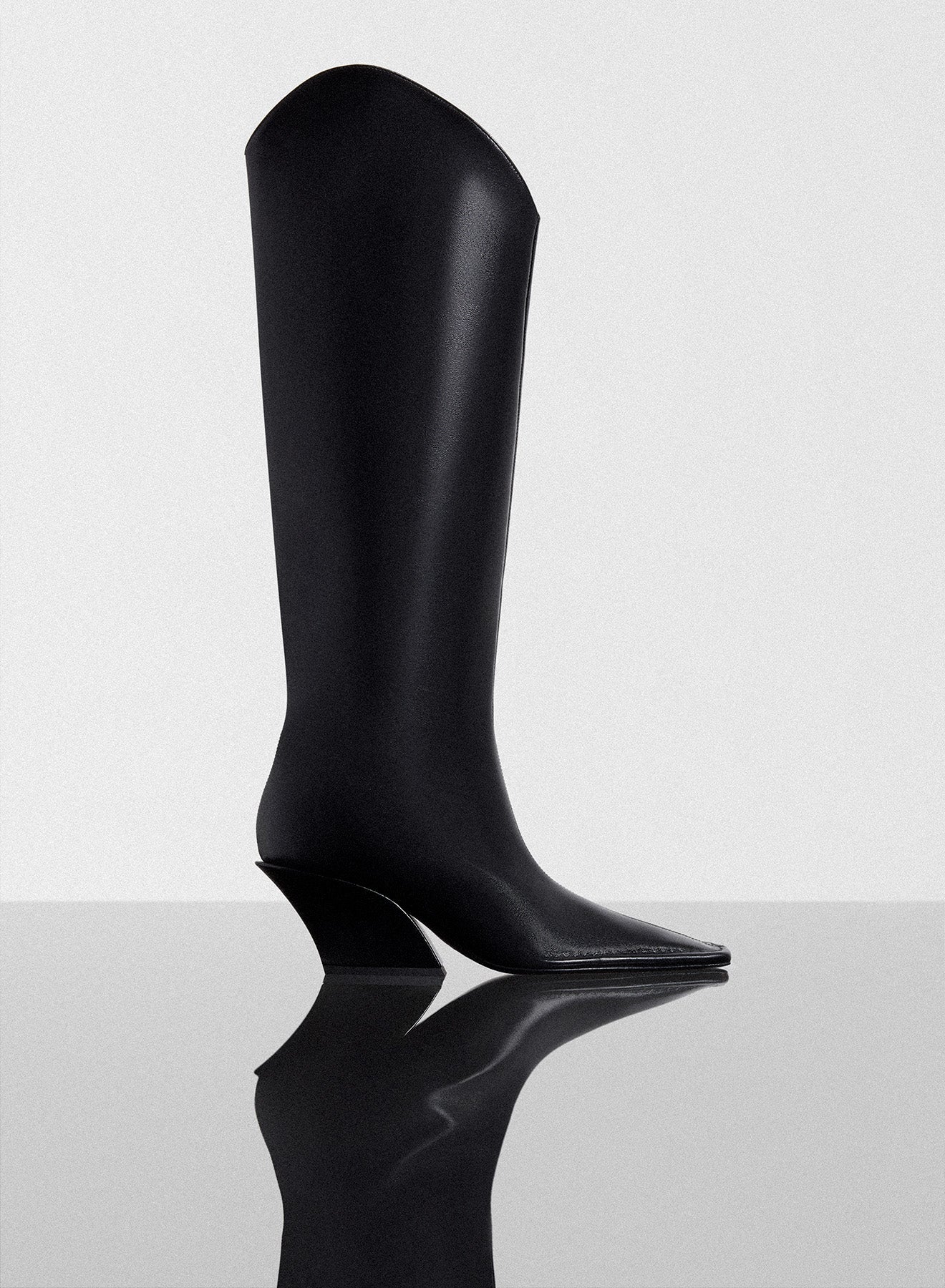 black Santiag boots
