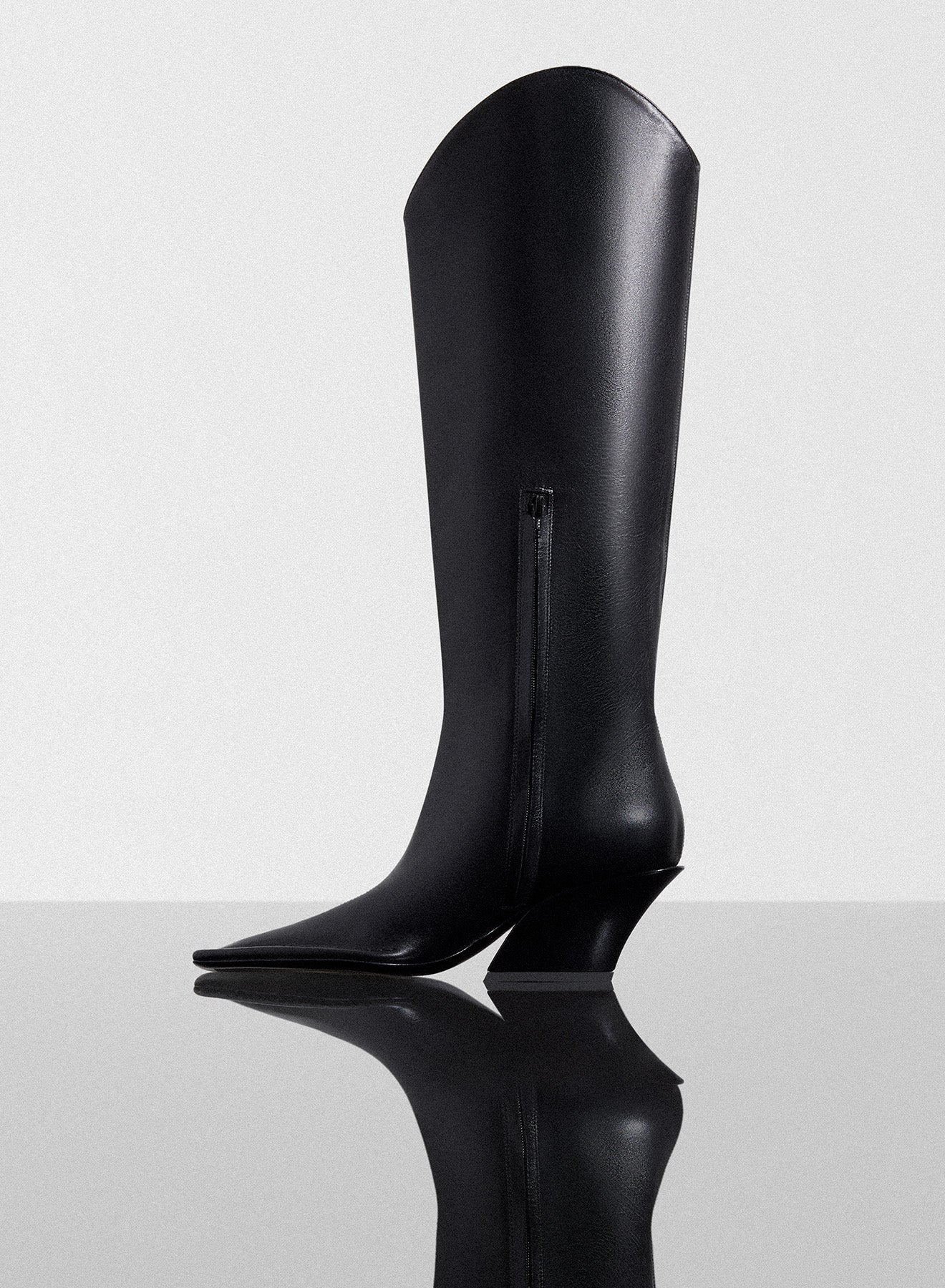 black Santiag boots