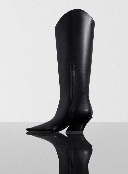black Santiag boots