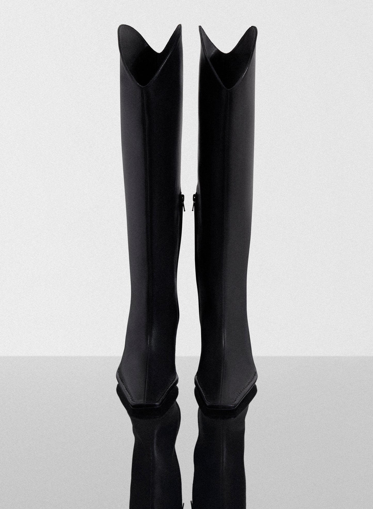 black Santiag boots