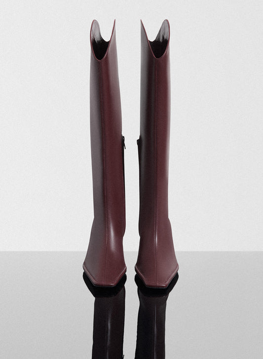 burgundy Santiag boots