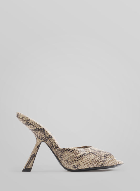 Peep-toe mules 105