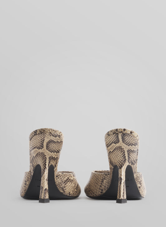 Peep-toe mules 105