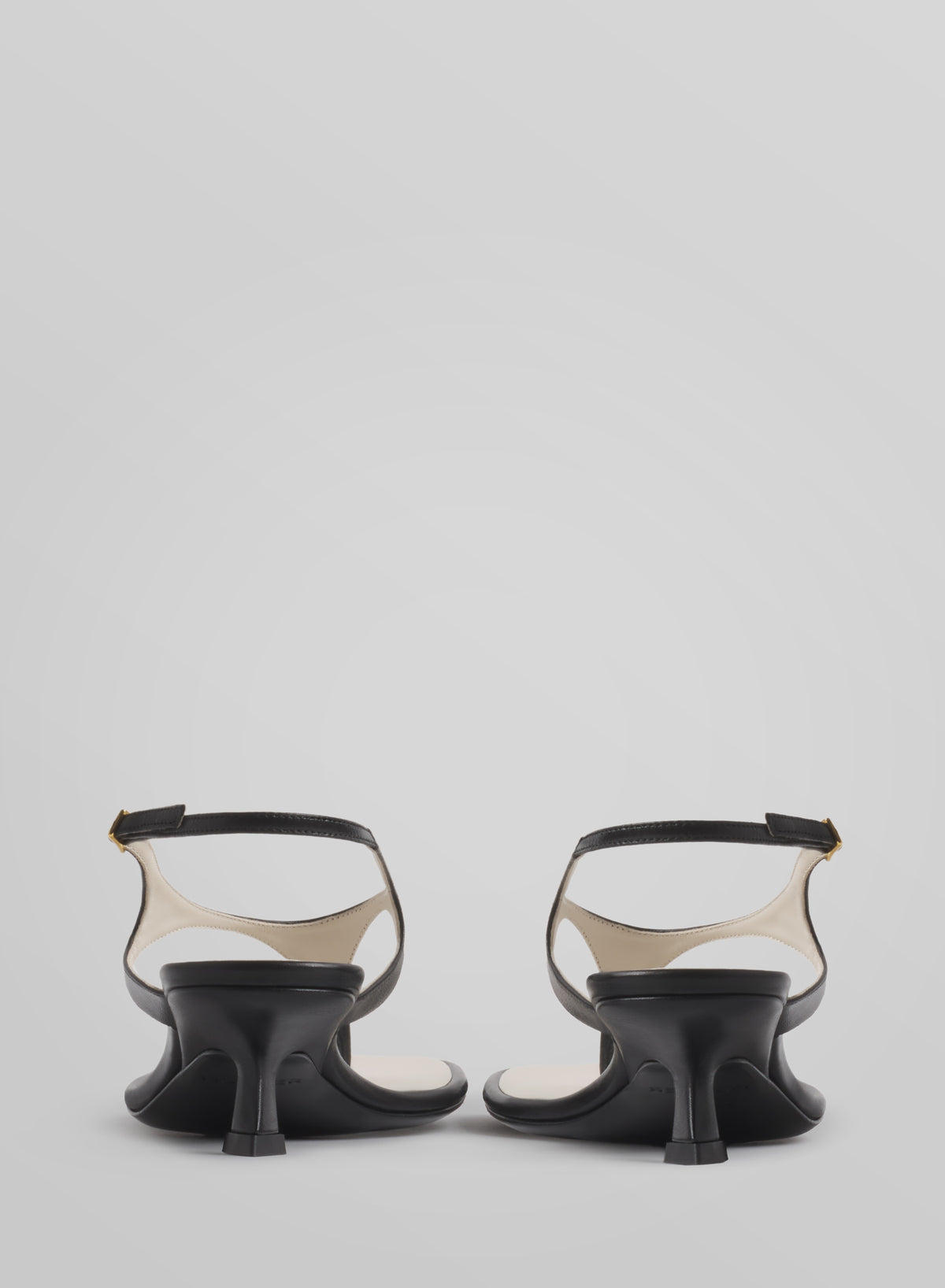 Black thong strap sandals 45
