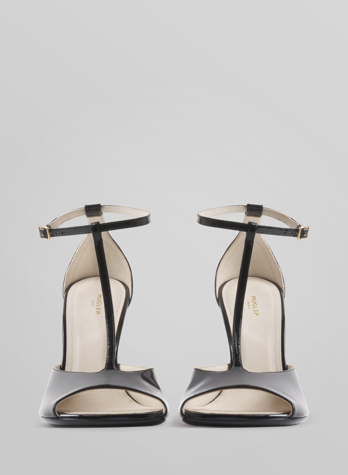 Black T-Strap pumps 105