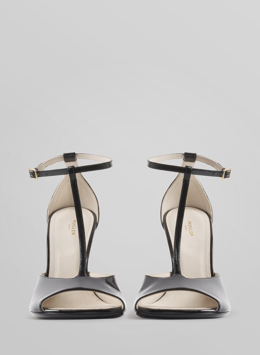 Black T-Strap pumps 105