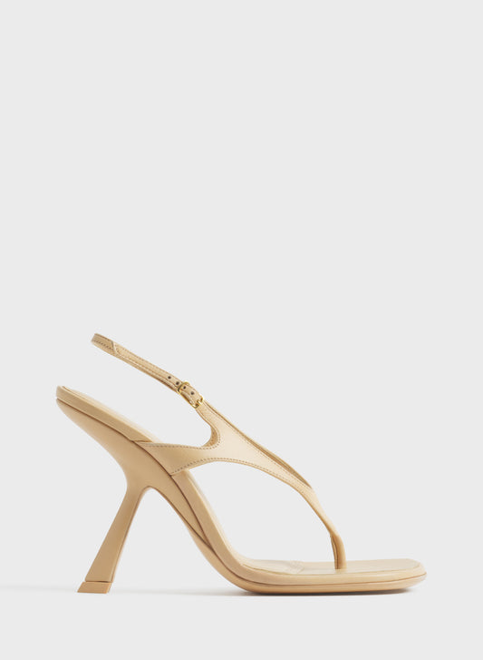 Tan thong strap sandals 105