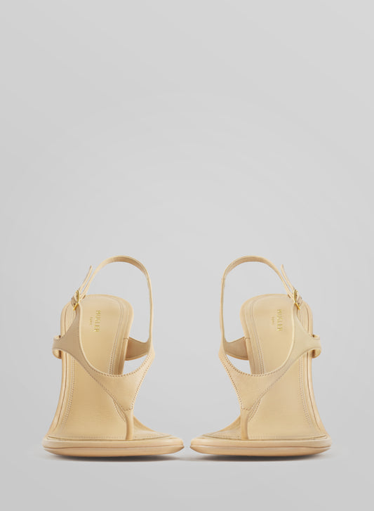 Tan thong strap sandals 105