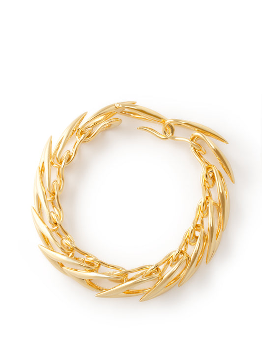 gold small v bracelet