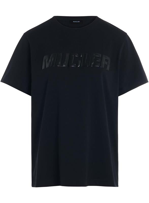 black mugler logo t-shirt