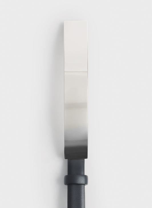 silver arched rectangle buckle belt