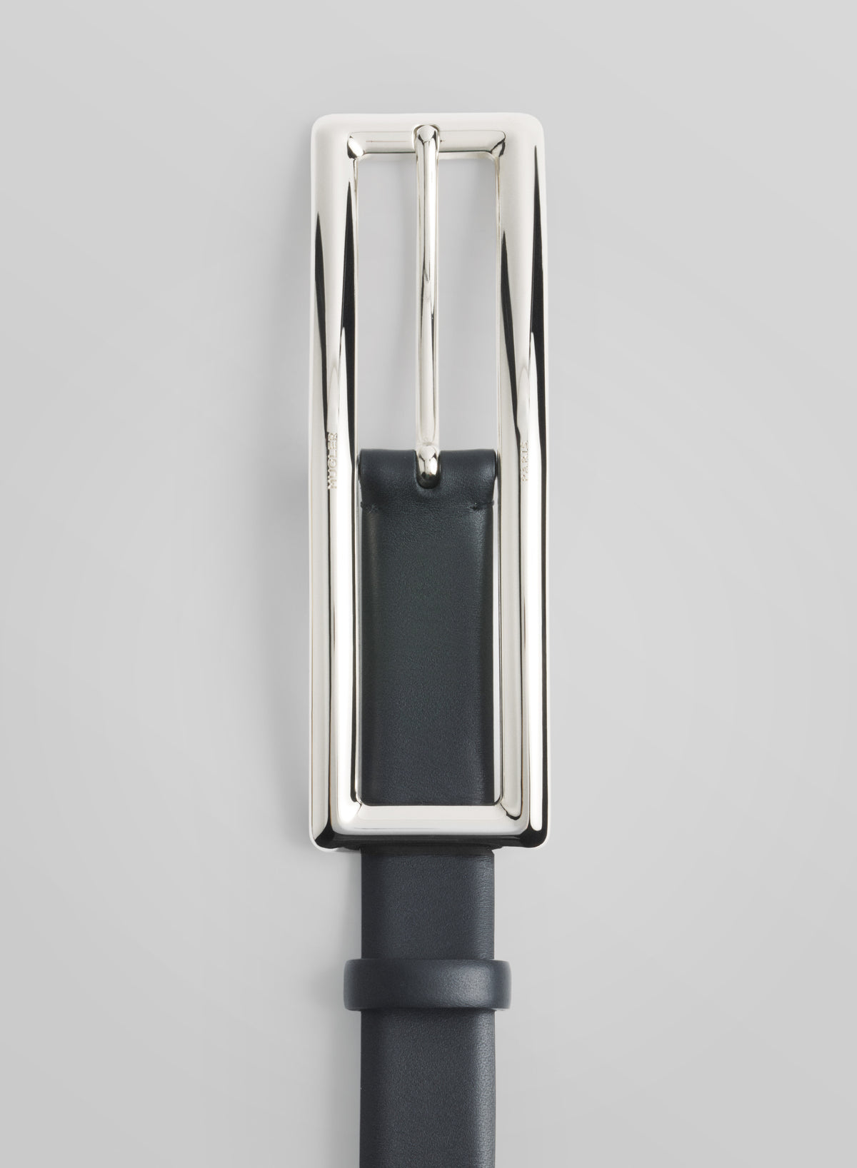 silver rectangle buckle belt