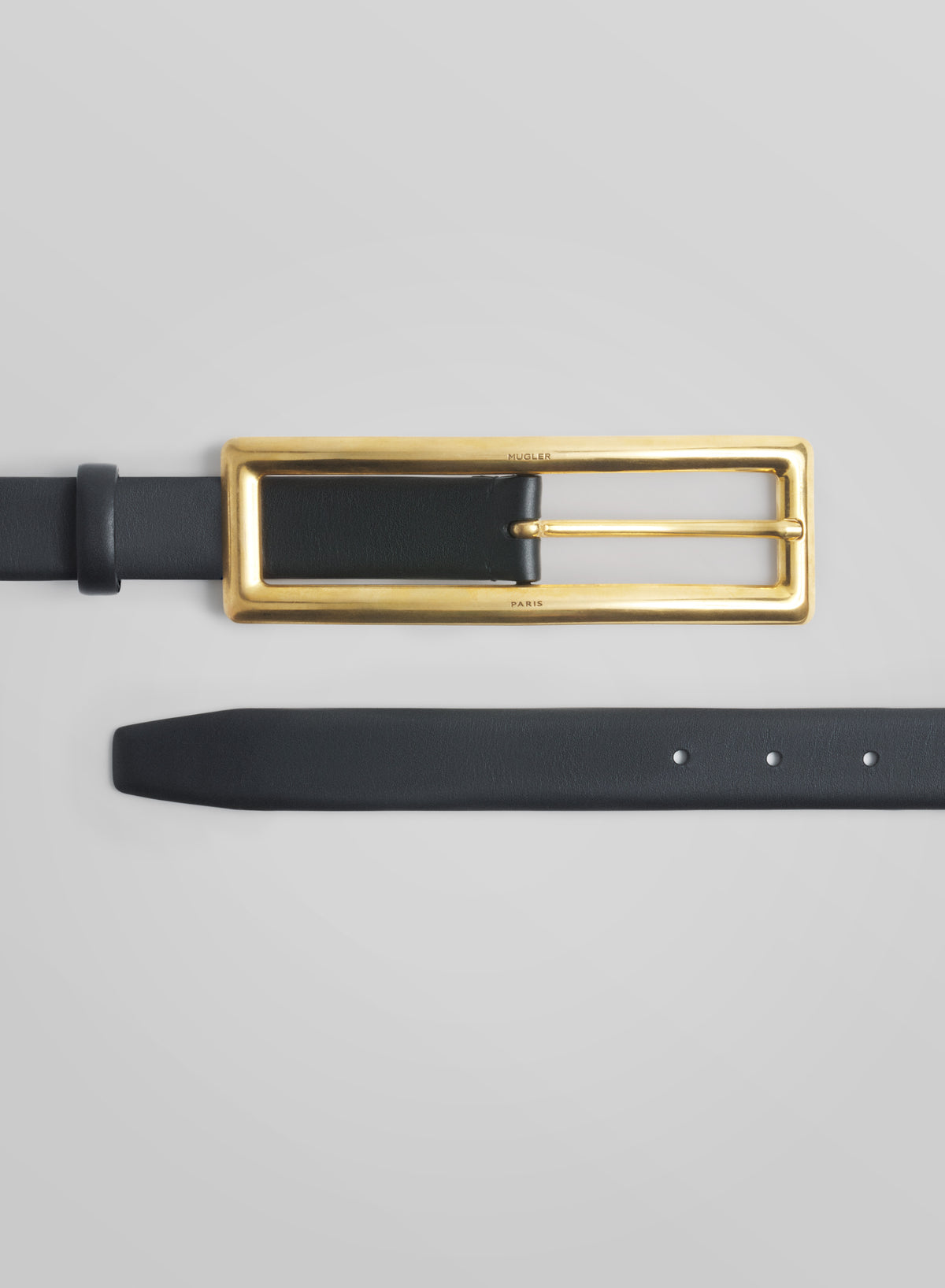 gold rectangle buckle belt