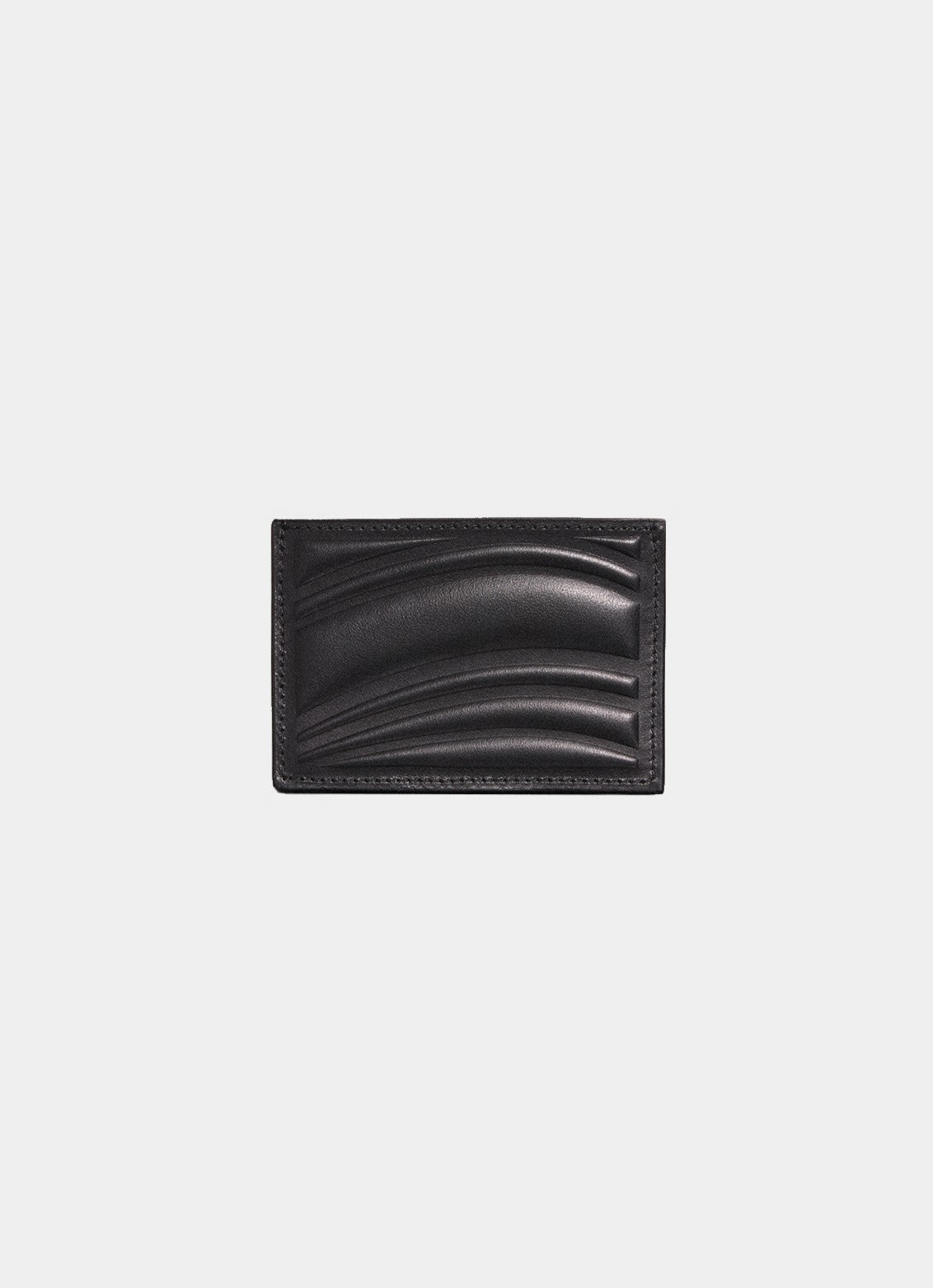 black embossed spiral cardholder