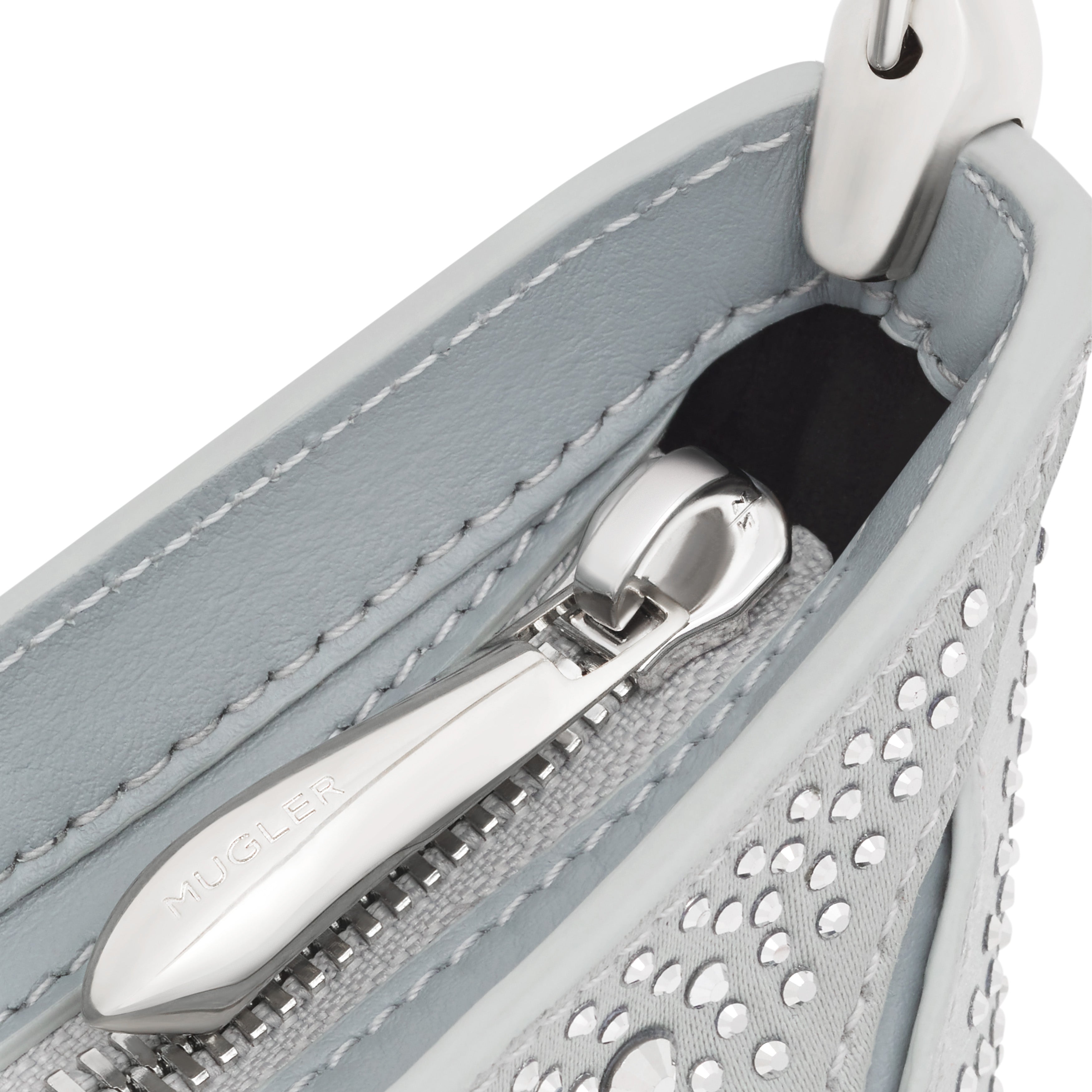 Handle chrome Curve 01 bag - Mugler fashion official