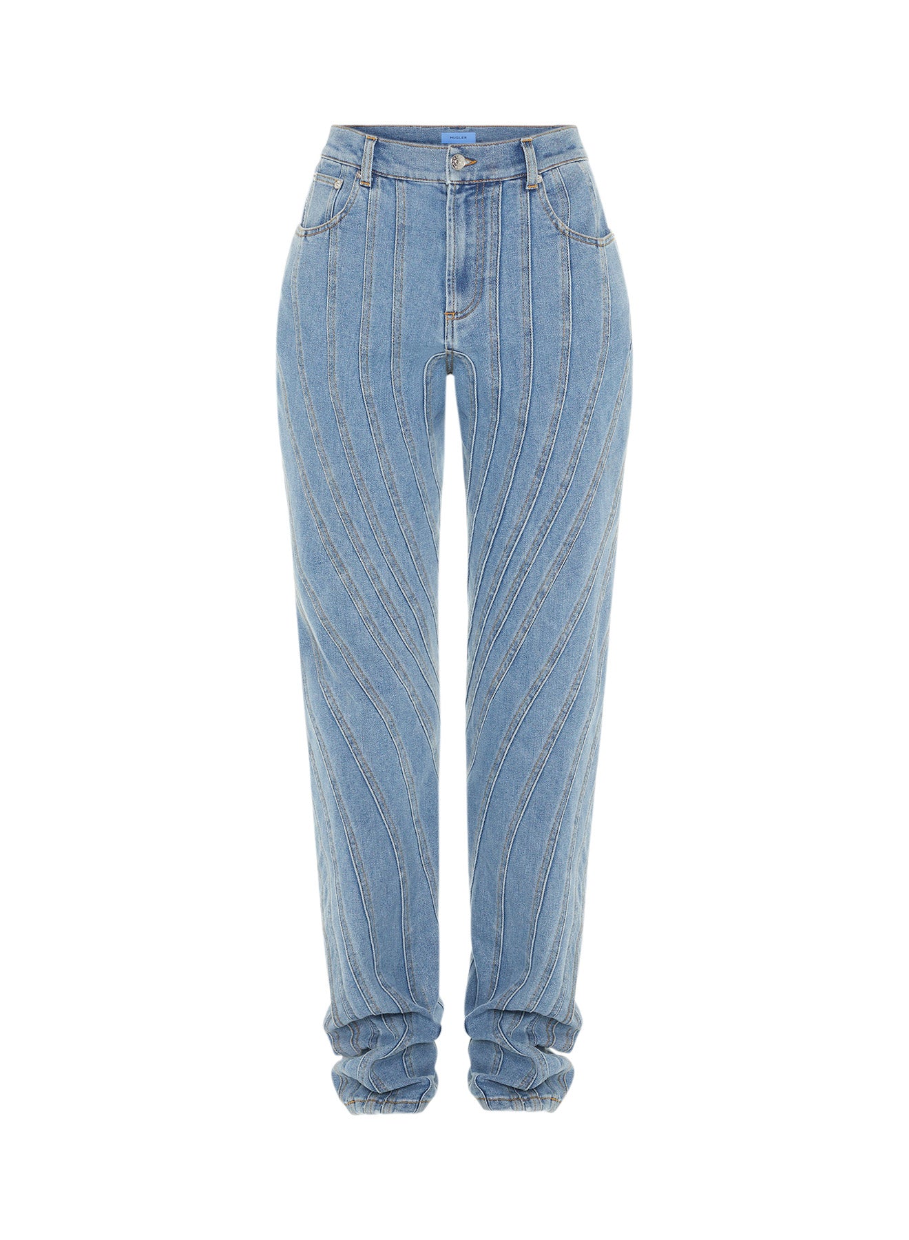 Spiral baggy Jeans medium blue