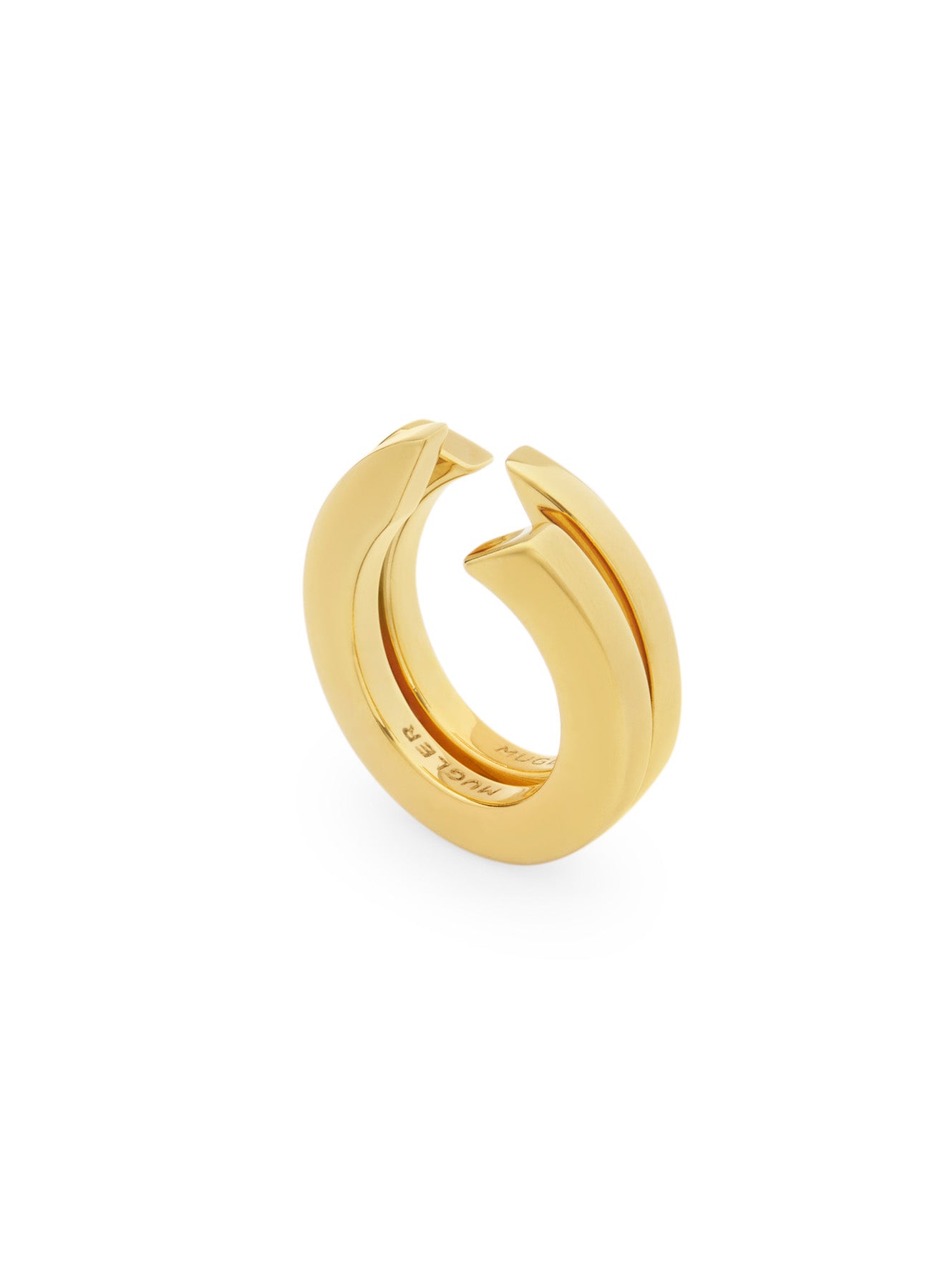 Gold intertwined ring