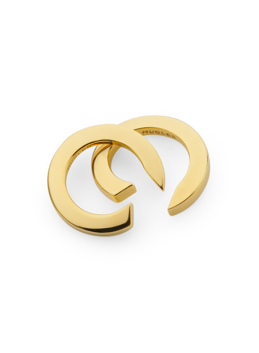 Gold intertwined ring